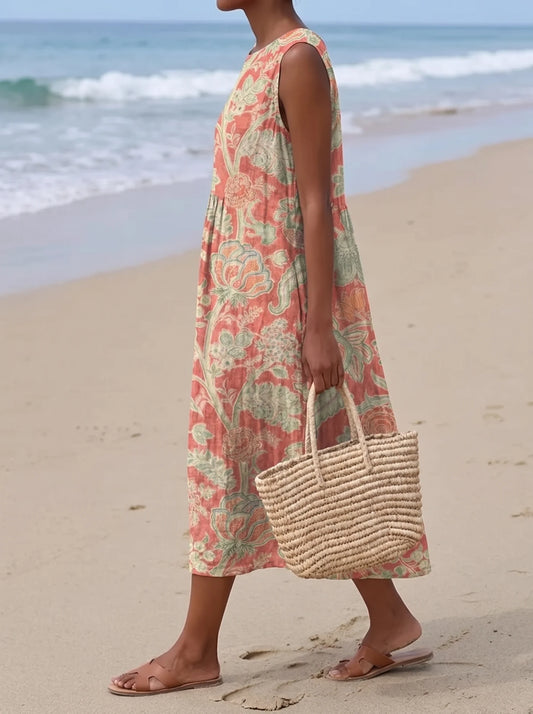 Beth | Vestido midi con estampado floral