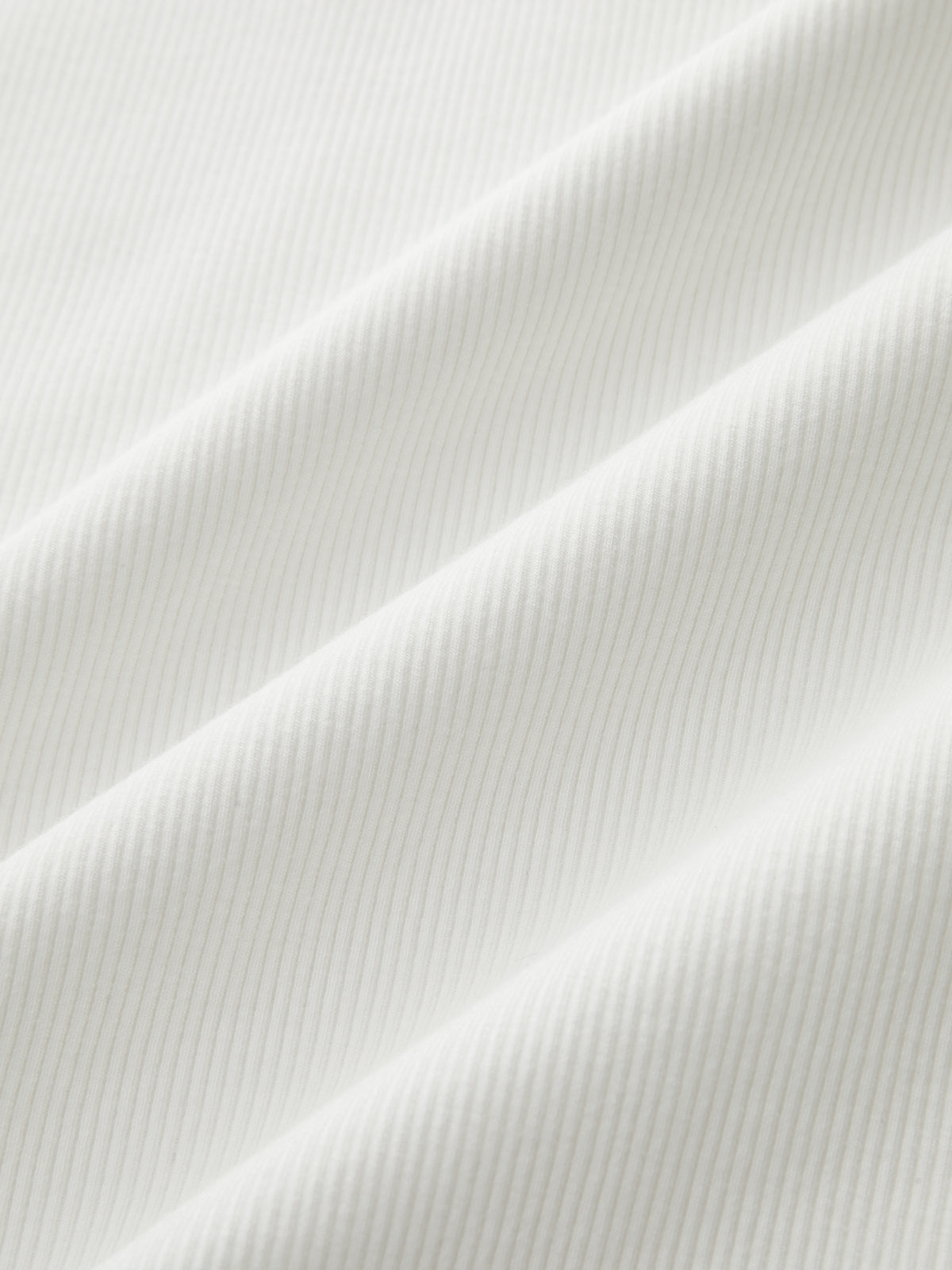 Top henley de canalé de manga corta