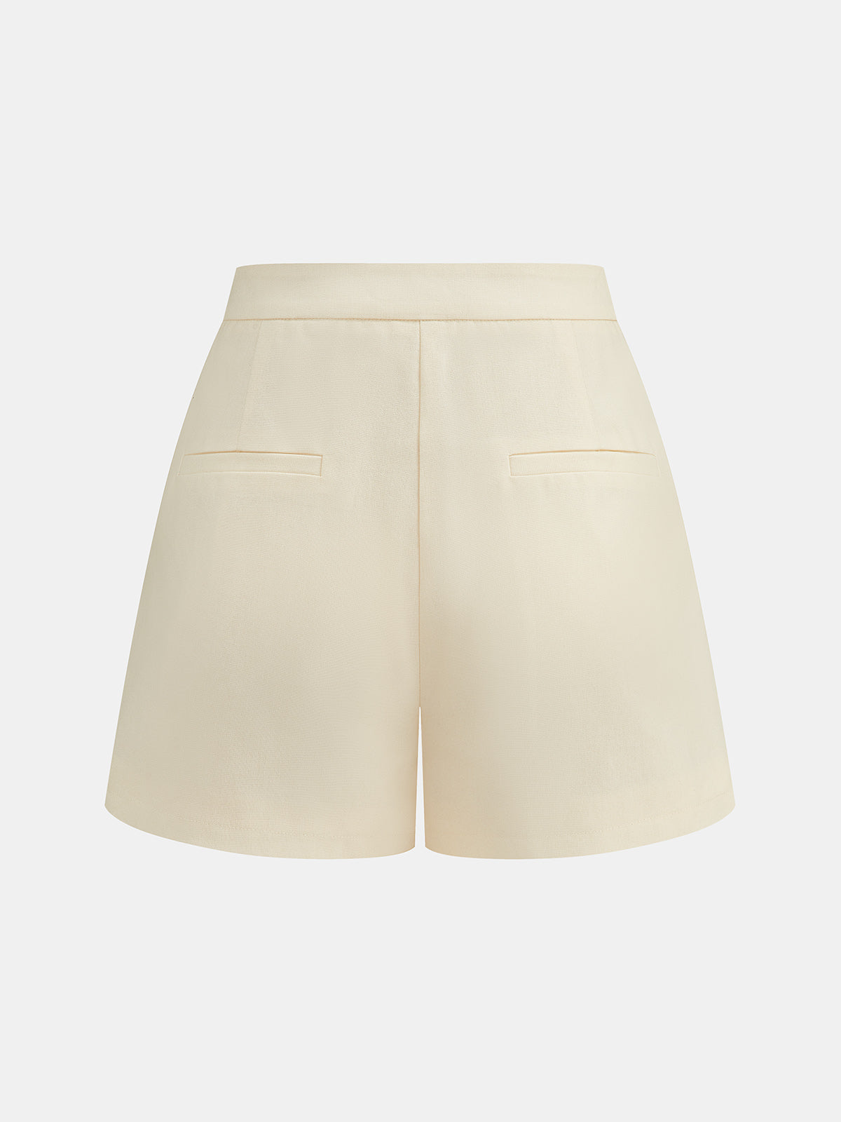 Conjunto de Dos Piezas en Mezcla de Lino con Botones Metálicos y Short