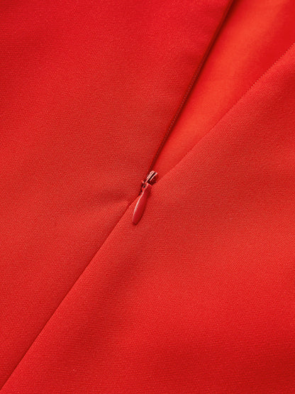 Vestido mini de tirantes con nudo y abertura