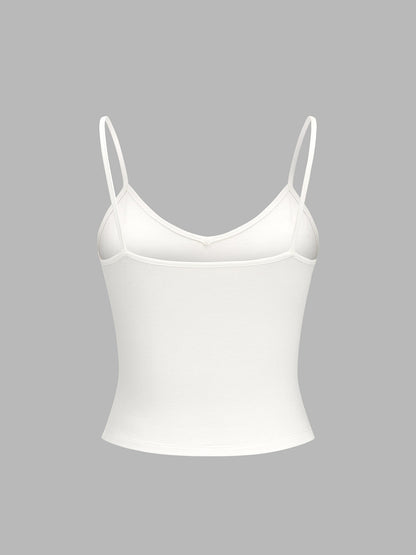 Conjunto de dos piezas: camisa a rayas y top de tirantes