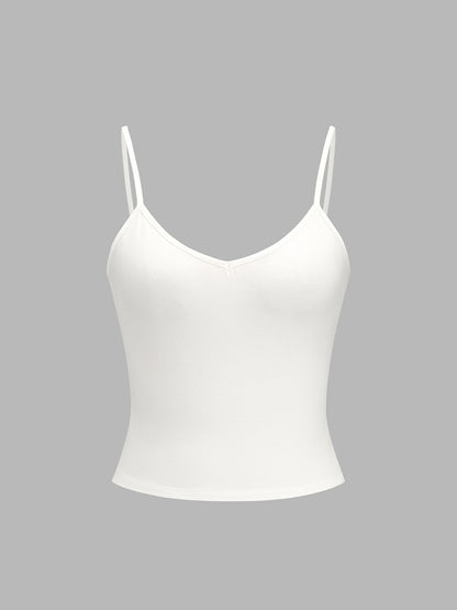 Conjunto de dos piezas: camisa a rayas y top de tirantes