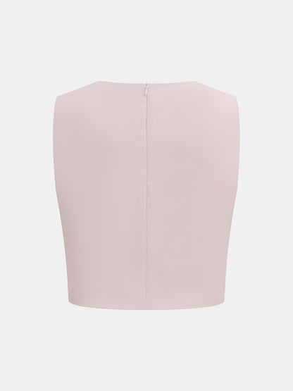 Conjunto de dos piezas con ojales metálicos: top y falda