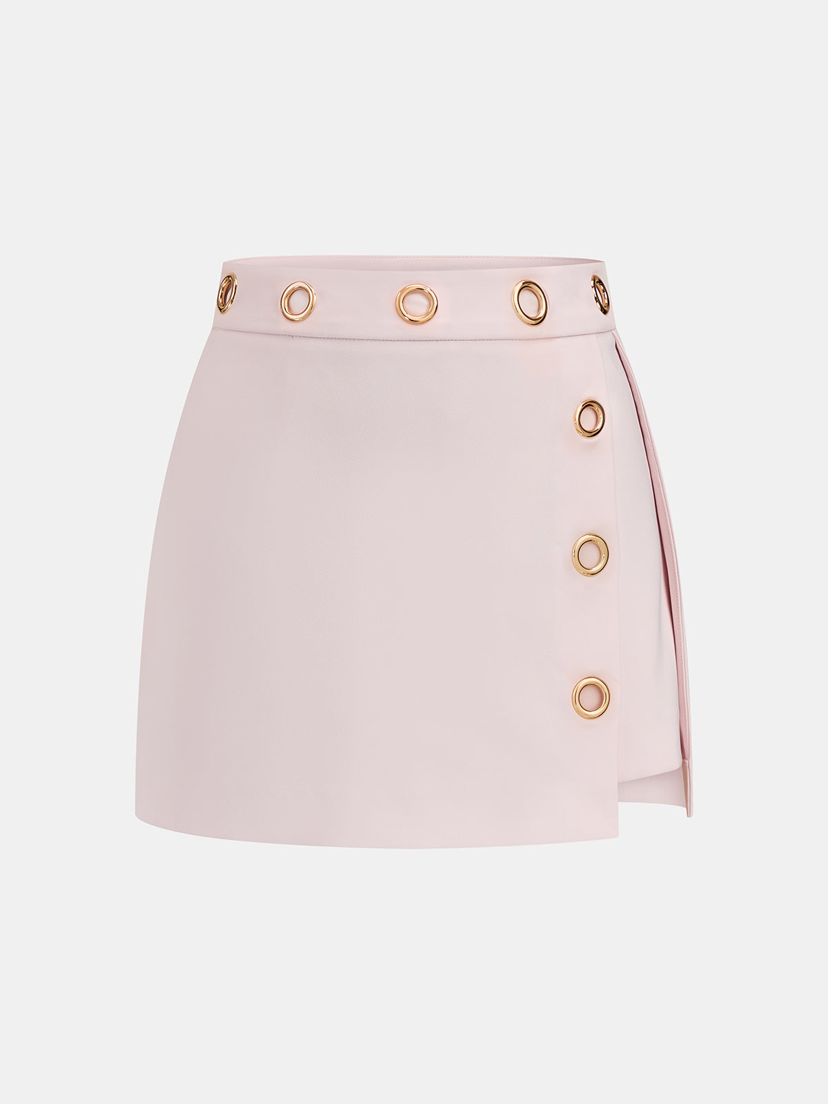 Conjunto de dos piezas con ojales metálicos: top y falda