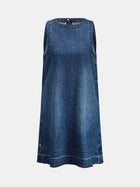 Vestido vaquero sin mangas de corte recto