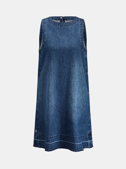 Vestido vaquero sin mangas de corte recto | Alice Lune
