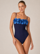 Bañador de una pieza con estampado floral 3D