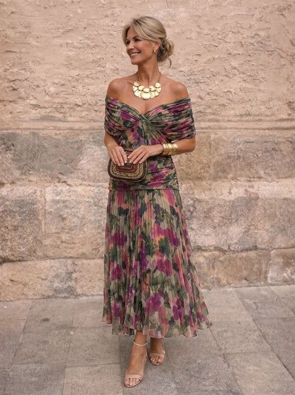 Lydia | Vestido largo con hombros al aire