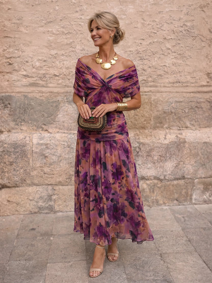 Lydia | Vestido largo con hombros al aire