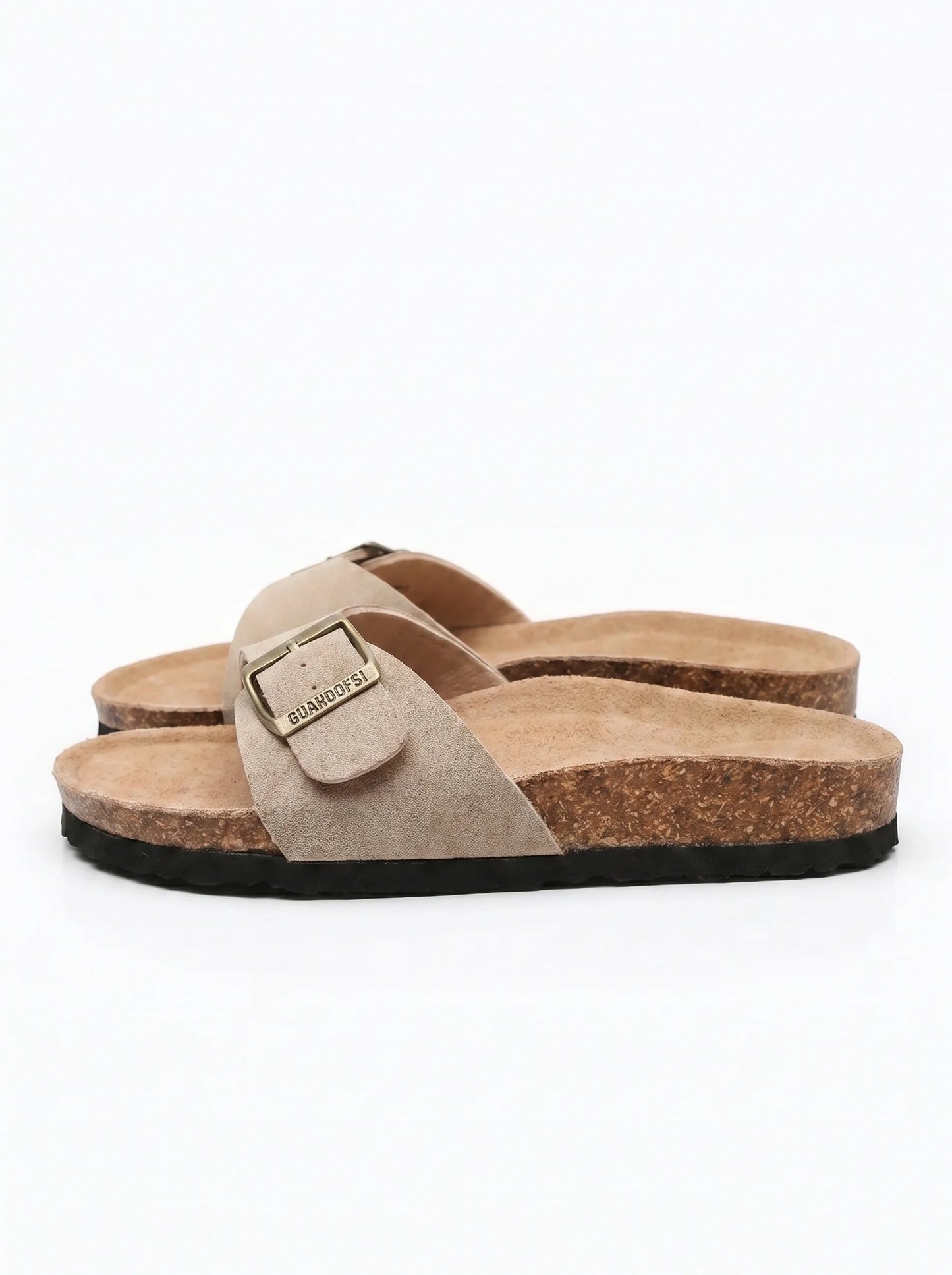 Sandalias de cuero de gamuza de primera calidad