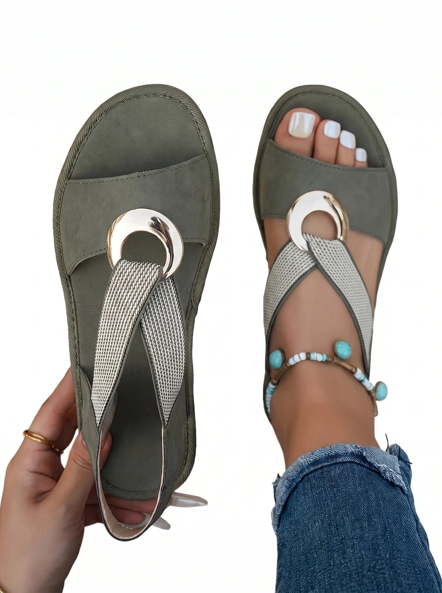 Sandalias con Plataforma-Luna