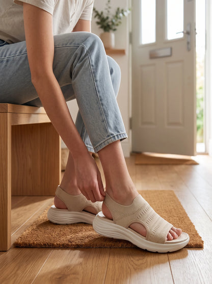 Serena | Sandalias de mujer con plataforma, confeccionadas en un material transpirable