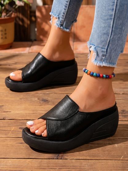 Celine | Sandalias Ortopédicas de Cuña Sin Cordones