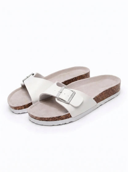 Sandalias de cuero de gamuza de primera calidad