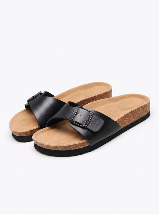 Sandalias de cuero de gamuza de primera calidad