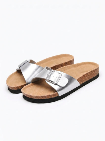 Sandalias de cuero de gamuza de primera calidad