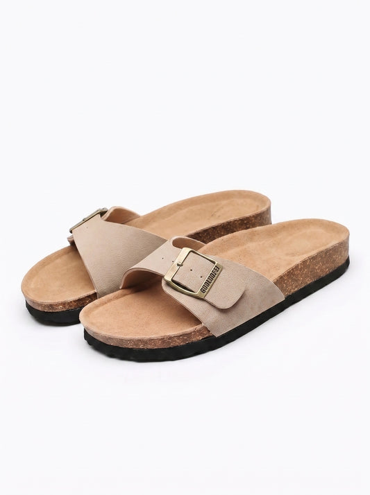 Sandalias de cuero de gamuza de primera calidad