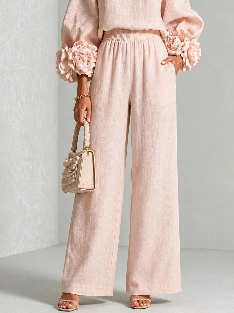 ROSALIE | Conjunto de dos piezas con puños florales