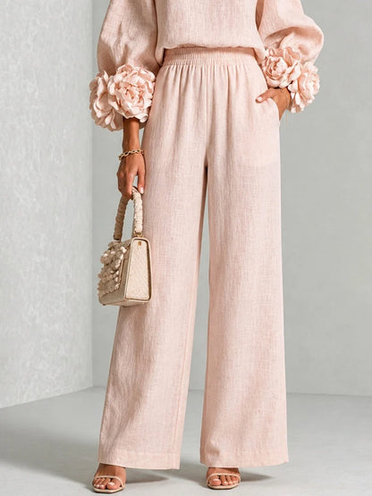 ROSALIE | Conjunto de dos piezas con puños florales
