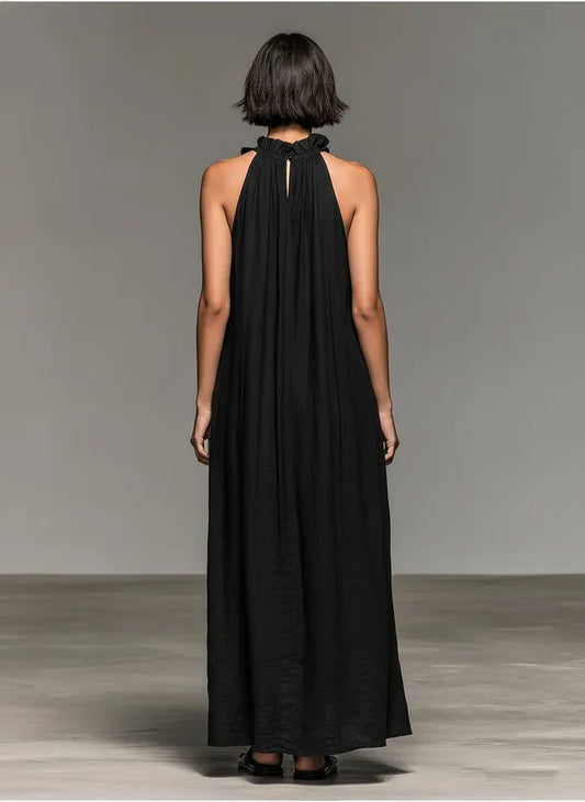 Vestido largo Gladys con bolsillos