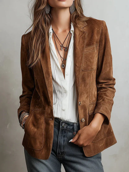 Cristina - Blazer vintage marrón