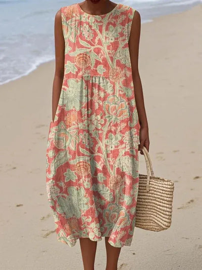 Beth | Vestido midi con estampado floral