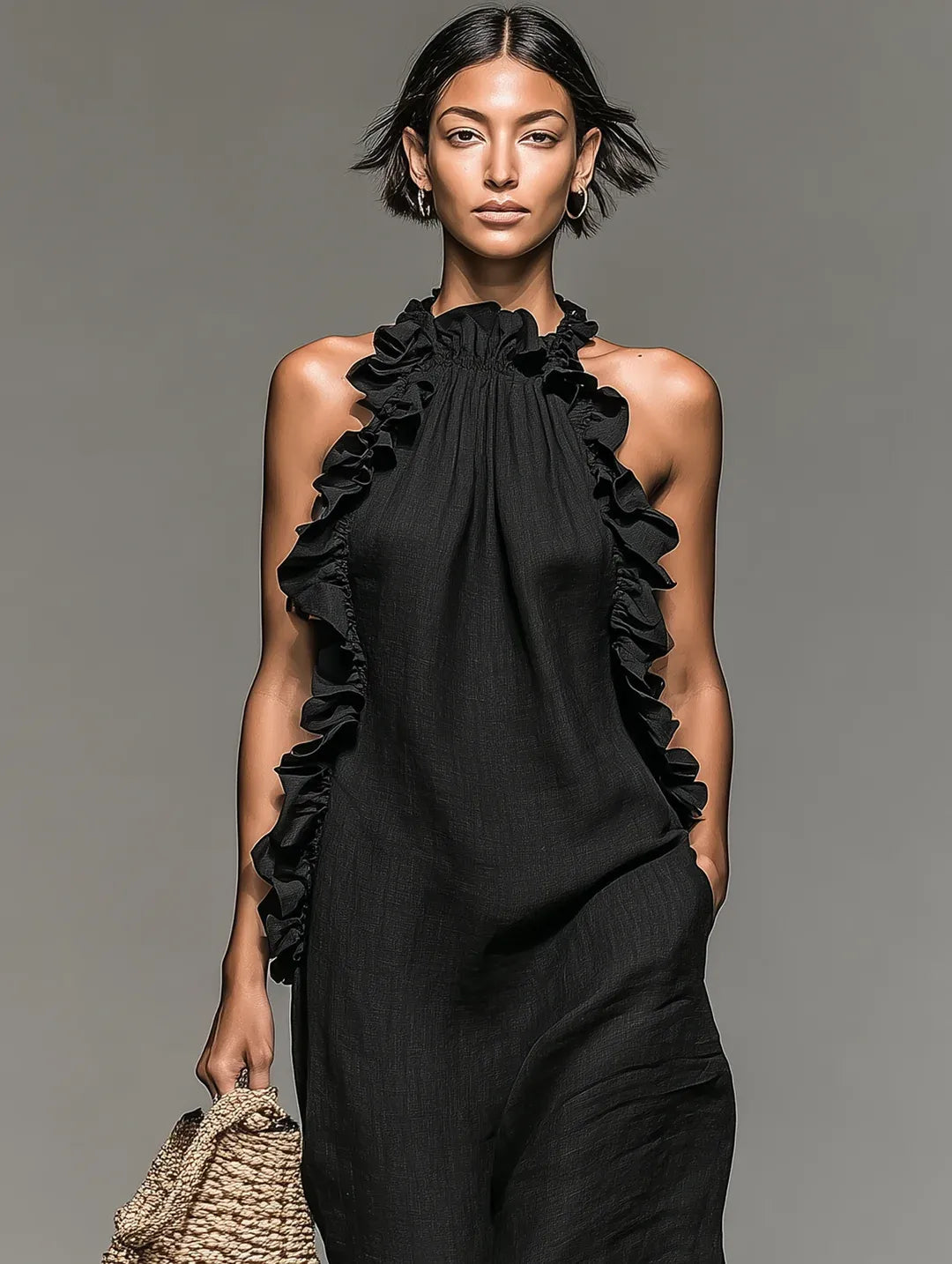 Vestido largo Gladys con bolsillos
